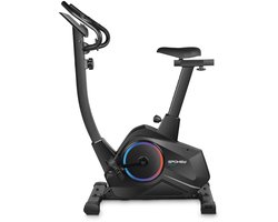 Spokey ARES Hometrainer - Zwart - Led display - In hoogte verstelbaar (70 - 100 cm) Magnetische weerstand - Afmetingen 95 x 52 x 128 cm