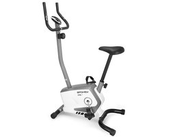 Spokey VITAL+ – hometrainer / indoorfiets / fitnessbike – magnetische weerstand – 8 niveaus – hartslagmeter – trainingscomputer met tijd, snelheid, afstand, calorieën – verstelbaar ergonomisch zadel – stil en compact – vliegwiel 4 kg – klasse H