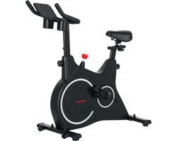 SPORTNOW-Liegeergometer-Stahl-97L x 52B x 103-113H cm-Schwarz