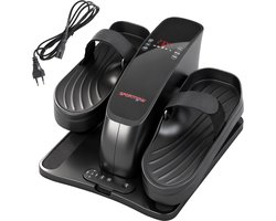 SPORTNOW Mini Crosstrainer Staal, ABS 42L x 40,5B x 26,5H cm Zwart