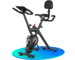 Stille Hometrainer met Magnetische Weerstand voor Thuis - Fitnessfiets met LCD-Display en Tablethouder