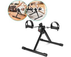 Stoelfiets - Bureaufiets - Hometrainer - Deskbike - Beentrainer – Pedaaltrainer - Fietstrainer - Bewegingstrainer - Mini hometrainer - zwart