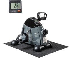Stoelfiets - Pedaaltrainer - Bureaufiets - Deskbike - Arm en Beentrainer - Fietstrainer - Bewegingstrainer - met Antislipmat - Weerstandsniveau Regelaar - Digitale teller