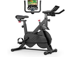 Studio Lyma Hometrainer - Fitness fiets - Home trainer - Met tablethouder - Zwart - 32 niveaus van weerstand