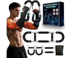 Twister Arm Trainer - Schouder Expander - Thuis Kracht Trainen - 3-Stage Magnetische Weerstand - 65x18cm - Blauw