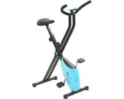 vidaXL Exercise Bike X-bike Tire Resistance Blue Home Trainer Training Bike