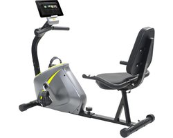 vidaXL - Ligfiets - hometrainer - magnetisch - met - hartslagmeter