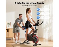 Wentink mo Hometrainer- Hometrainer voor ouderen - Homertrainer opvouwbaar - Fitnesfietsen met LCD- Display