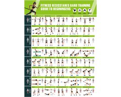 Workout Poster - Fitness Gids - Thuis Trainen - Visuele Oefening - 43x57 cm - Niet gespecificeerd