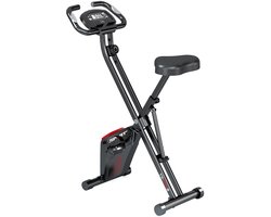 YEE GOO Opvouwbaare Hometrainer Fiets - Fitness Fiets - Spinning Fiets - 16 Niveaus Magnetische Weerstand - Indoorfiets - Hartslagsensoren - in hoogte verstelbaar - LCD-display - houder voor telefoon/tablet - Zwart