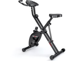 YEE GOO Opvouwbaare Hometrainer Fiets - Fitness Fiets - Spinning Fiets - 8 Niveaus Magnetische Weerstand - Indoorfiets - Hartslagsensoren - in hoogte verstelbaar - LCD-display - houder voor telefoon/tablet -Zwart