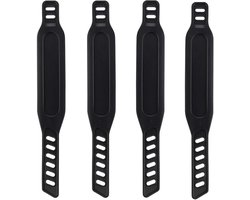 Ynkkvre - Pedaalriemen – Fiets Riemen – Hometrainer Pedaalriemen – Fiets Accessoires – Hometraineronderdelen – Krachtstationaccessoires – Verstelbaar tot 31cm – Universele Compatibiliteit – Duurzaam Rubber Materiaal – Set van 4 Riemen