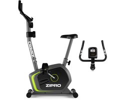 Zipro Drift Hometrainer Magnetische Fiets, Hartslagsensoren, Gemakkelijk te transporteren, Antislippedalen, Flessenhouder, Homegym, Stabiele structuur, Max. gebruikersgewicht 120 kg, zwart en grijs