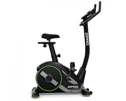 Zipro® Rave Hometrainer Elektromagnetische Fiets - Hartslagsensoren - Gemakkelijk te transporteren - Antislippedalen - Flessenhouder - Homegym - Stabiele structuur - Max. gebruikersgewicht 120 kg - Zwart
