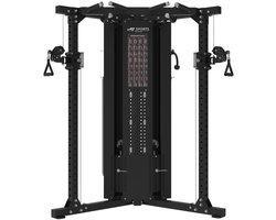 AJ-Sports Multi-Functional Trainer – Dubbel Kabelstation – 2x 100 kg Gewichtsstapel – Cable Crossover met Pull Up Bar