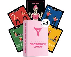 Breaking Limits Pilates Bar Workout Kaarten – 54 Oefeningen + 2 Power Cards - Thuis Sporten - Fitness - Krachttraining