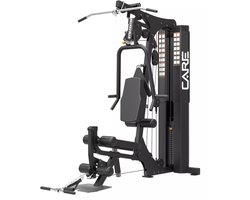 CARE GYM CENTER - Professioneel multifunctioneel krachtstation - Maximale belasting 91 kg - Stalen frame - Veelzijdige oefeningen voor gebruik in de sportschool of thuis