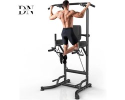 Deniva - Power Tower – Pull Up Station - Dipstation - Cable Station – Multifunctioneel Fitnessrek voor Thuis - Buiktraining