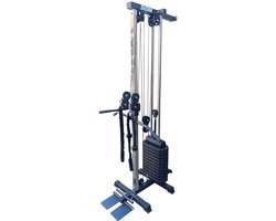 DIONE CW60 - Single Pulley - Cable Crossover - Wandmontage - Inclusief 60kg Gewichten - Uitbreidbaar tot 90kg