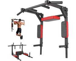 Dip Station - Fitness - Sport - Gym - Wandgemonteerd - Wandgemonteerde Chin-Up Bar - Hometrainer - Hometrainers - Hometrainers Fitness - Home Trainer - Thuis Fitnessapparaat - Sportschool accesoires - Accessoires - Sportschool Apparatuur