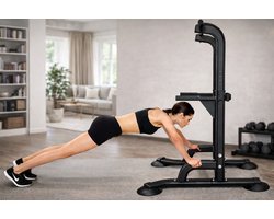Domifit® - Pull up station - KRACHTSTATION - Power tower - inclusief Pull up - en Dip bars - in hoogte verstelbaar