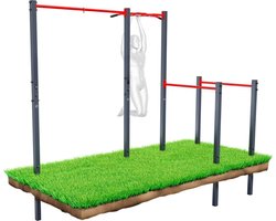 Equivera Pull Up Station - Power Tower Pro - Dip Station - Krachtstation - Pull Up Bar - Krachttraining - Incl. E-Book