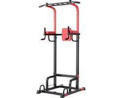 Fitness power tower - Pull up station - Krachtstation rack - Pull up bar - Thuis - DIps