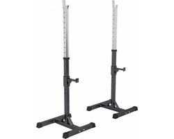 Gorilla Sports Haltersteunen - Squat Rack - Verstelbaar
