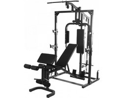 Gorilla Sports Krachtstation - Inclusief Fitnessbank - Homegym - Belastbaar tot 350 kg