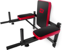 Hop-Sport Dipper Dip Bars HS-1003K - Multifunctioneel Dip Station met Uitschuifbare Handgrepen voor Buikspiertraining, Krachttraining van Armen, Borst, Rug en Schouders - Stevig Fitnessapparaat voor Wandmontage