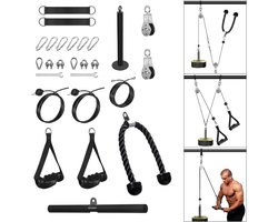 Kabel Katrol Systeem voor Thuis Gym - Multifunctionele Fitness Pulley voor Spieropbouw en Uithoudingsvermogen