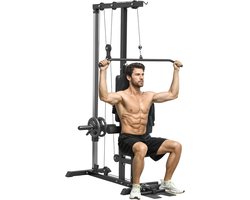 Multifunctioneel Krachtstation voor Thuis met Latzug en Seilzugsysteem – Ideaal voor Homegym en Krachttraining tot 50 kg