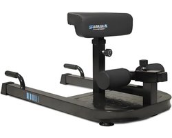 Multifunctioneel krachttrainingsapparaat met in hoogte verstelbare rugleuning