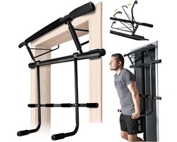 Multifunctionele Optrekstang en Dipstation voor Deuropening - Inklapbaar Calisthenics Rek
