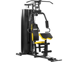 Multigym Fitnessstation voor meer dan 30 Oefeningen - Krachtstation met 45 kg Gewichten, Uitbreidbaar tot 100 kg