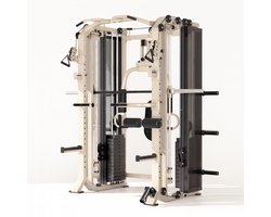 PH Fitness FUSION X Pro Rack – Professioneel Multifunctioneel Power Rack & Smith Machine (0°/7°), Dual Adjustable Cable Trainer 160 kg, Pec Deck, Lat Pulldown & Pull-Up Bar