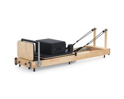 PH Fitness Opvouwbare Pilates Reformer van Massief Hout – Studio Kwaliteit met Stil Railsysteem & 5 Verstelbare Veren