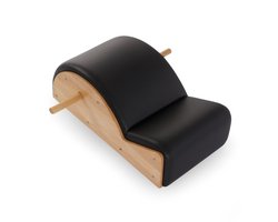 PH Fitness Pilates Spine Corrector – Houten Arc Barrel met Comfortabele PU Bekleding & Handgrepen | Rugstrekker, Core Trainer & Houdingscorrectie | Studio Kwaliteit – 150 kg Draagkracht