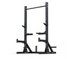 PH Fitness Verstelbare Squat Rack met Pull-Up Bar – Inclusief J-Hooks, Dip Bars & Safety Spotters – Compact en Veelzijdig Kracht Trainingsrek voor Thuis & Studio