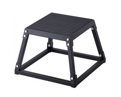 Plyometrische Sprongbox - Plyo Box - Hoogte 30,5 cm - Antislip Oppervlak - Geschikt Voor Step-Ups En Plyometrie - Voor Thuisfitness En Krachttraining - Zwart