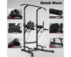 Power Dip Station - Fitness - Krachttraining - Sport - Gym - Sportschool Spullen - Hometrainer - Hometrainers - Hometrainers Fitness - Home Trainer - Sportschool Accesoires - Sport Accessoires - Fitness Accessoires