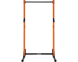 Power Rack oefenstandaard voor gewichttraining in oranje kleur