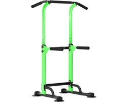 Power Tower Dip Station - Verstelbare Hoogte Krachttraining Apparatuur voor Thuisgym