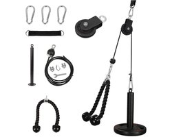 Pulley Cable System DIY Gewicht Fitness Apparatuur Set Professionele Armkracht Training Onderarm Trainer voor Thuisgymnastiek Training Biceps Triceps Schouders en Rug