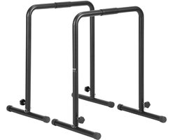 ROOTY Dip bars - Calisthenics - Dip station - Krachttraining - Paralettes - 65.5x47.9x102.2cm - Zwart - Tot 200kg - Voor thuis of in de gym