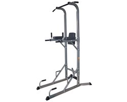 RS Sports Power tower - 2 in-1 Pull Up en Dip Station voor thuis sporten - Black edition