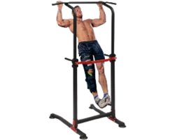 Sensova - Multifunctioneel Krachtstation - Power Tower - Pull Up Bar Station & Dip Station voor Thuis Fitness - Verstelbaar Optrekstation voor Spieropbouw - Homegym Trainingsrek voor Pull-Ups, Dips & Core Training
