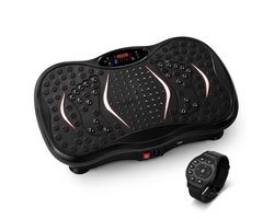 SOLV Trilplaat Fitness - Powerplate voor Afvallen & Thuis Sporten - 1-99 Snelheidsniveaus - Inclusief Draadloze Afstandsbediening - Trainingsapparatuur voor Uithoudingstraining, Spieropbouw & Vetverbranding - Zwart