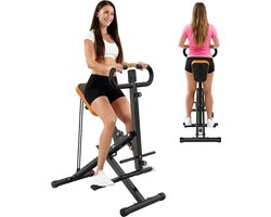 Squat Machine voor Thuis, Opvouwbaar Design, Verstelbare Zitting en Weerstandsbanden, Digitale Display, Volledig Lichaamstraining, Bilspier Trainer