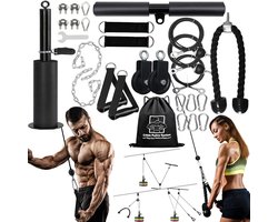 Thuis Fitness Pulley Kabelsysteem Set - Professionele Krachttraining voor Armen - Biceps Triceps Schouders en Rug